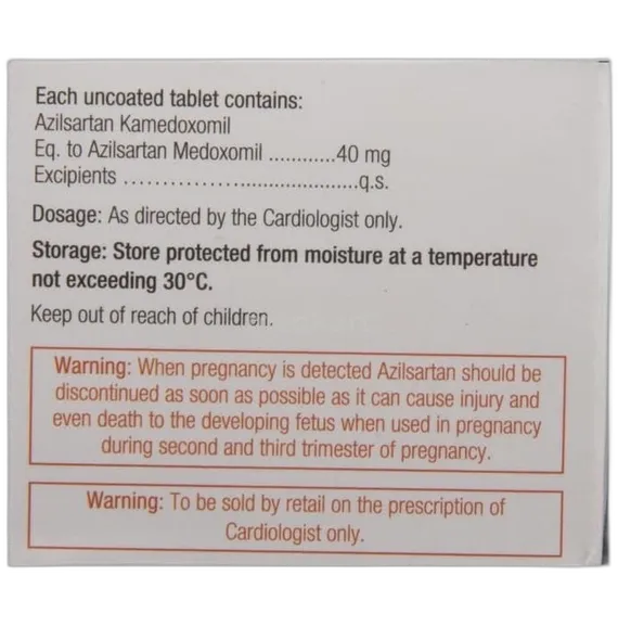 zilsar 40mg tablet 10's